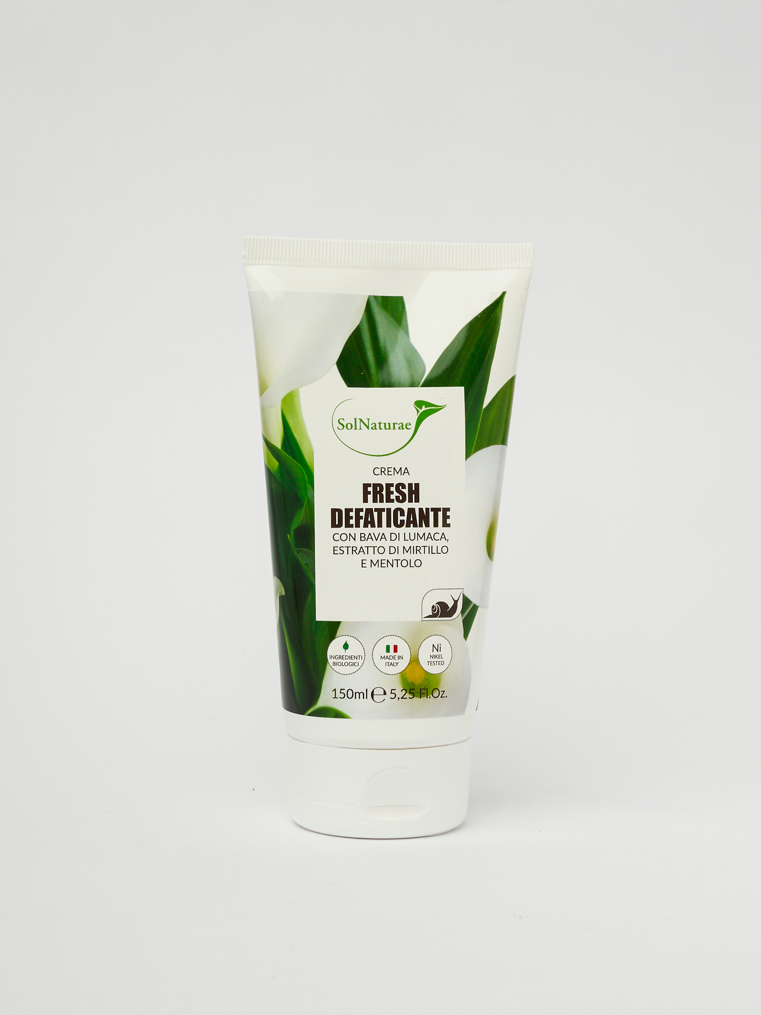 Crema Fresh Defaticante con bava di lumaca, estratto di mirtillo e mentolo