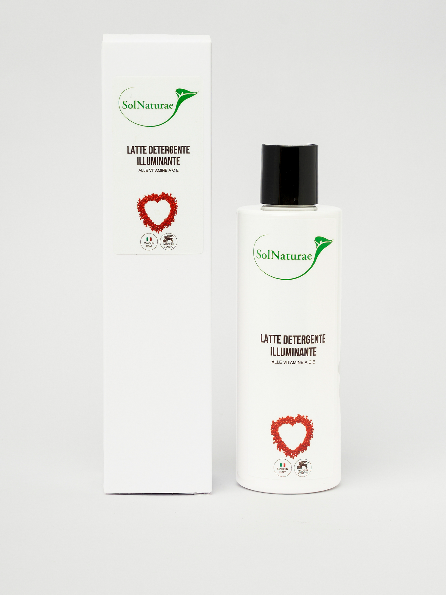 Latte detergente illuminante alle vitamine ACE